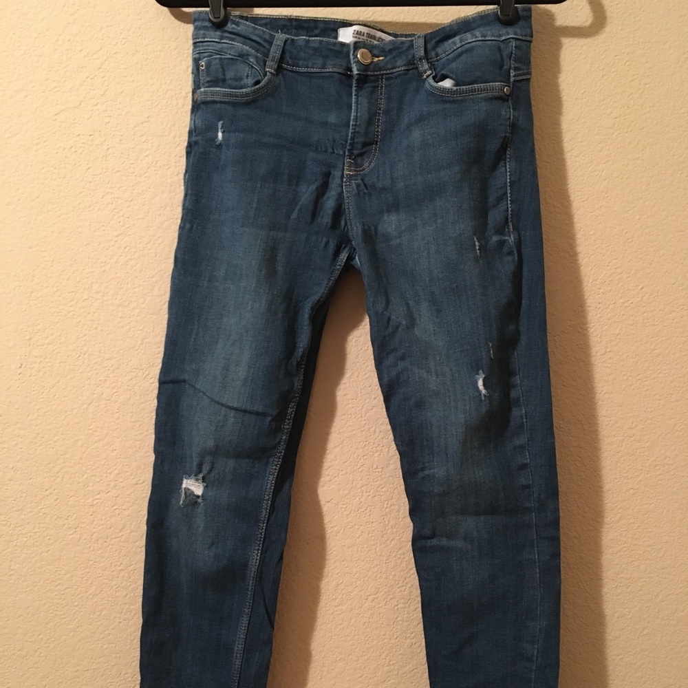 Zara Distressed Skinny Jeans